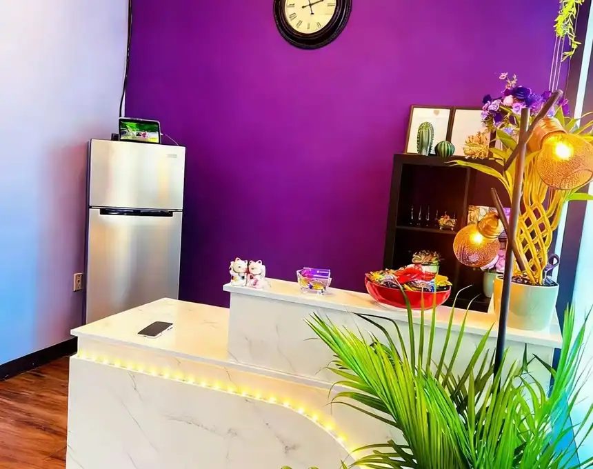 Violet Spa reception area