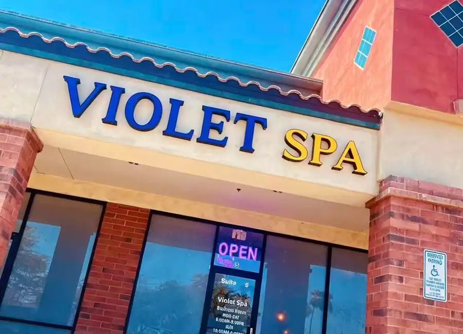 Violet Spa storefront in Chandler
