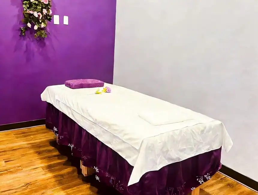 Private massage treatment room